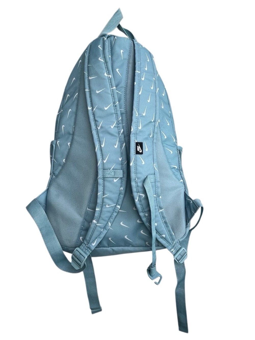Nike Hayward Light Blue Mini Swoosh Backpack Bookbag School Travel - Picture 7 of 15